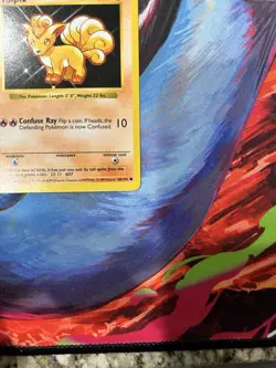 Vulpix HP Error Base Set 68/102 Unlimited Pokemon Card 1999 WOTC - Image 3