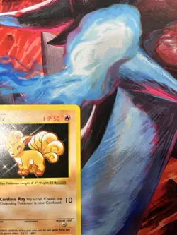 Vulpix HP Error Base Set 68/102 Unlimited Pokemon Card 1999 WOTC - Image 4