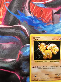 Vulpix HP Error Base Set 68/102 Unlimited Pokemon Card 1999 WOTC - Image 5