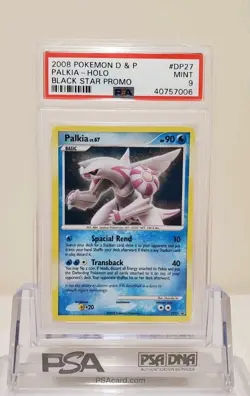 Pokemon 2008 Diamond & Pearl Black Star Promo DP27 Holo Palkia PSA 9 Mint - Image 1