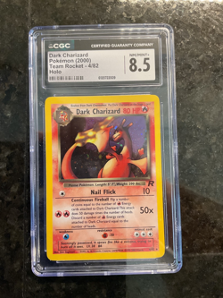 Pokemon Dark Charizard 2000 Team Rocket 4/82 HOLO R CGC 8.5 NM/Mint+ - Image 1
