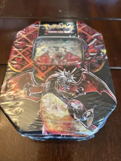Pokemon Scarlet & Violet Paldean Fates Charizard EX Tin NEW SEALED - Image 1
