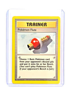 Pokemon Flute 86/102 Trainer Uncommon NM POKEMON TCG Base Set Unlimited ENGLISH - Image 3
