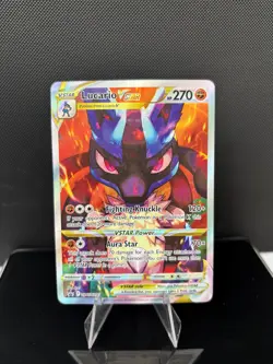 Pokemon Crown Zenith Lucario Vstar SWSH291 Black Star Promo - Image 1