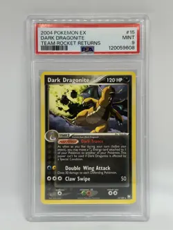 Dark Dragonite 15/109 Pokemon Team Rocket Returns Non Holo Graded PSA 9 Mint - Image 1