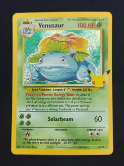 Venusaur 15/102 - Celebrations - Lightly Played LP Pokemon Card - Image 1