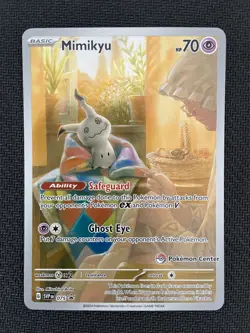 Pokemon TCG! Mimikyu 075 Promo - Pokemon Center Exclusive. NM/M! - Image 1