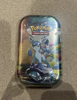 Pokemon TCG: Scarlet & Violet Prismatic Evolutions Sealed Mini Tin Glaceon - Image 1