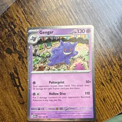 Pokemon Gengar 094/165 Scarlet & Violet Cosmos Holo Rare Stage 2 130 HP - Image 1