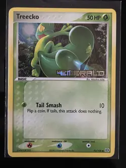 Pokemon Treecko EX Emerald 70/106 Reverse Holo STAMPED English - Image 1