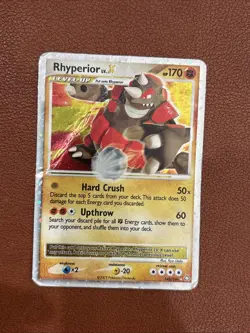 2008 POKEMON DIAMOND & PEARL LEGENDS AWAKENED 145 RHYPERIOR LV.X-HOLO - Image 1