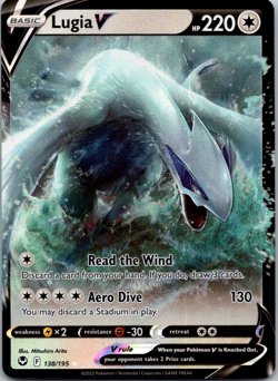 Lugia V Sword & Shield - Pokemon TCG Silver Tempest 138/195 Holo Ultra Rare NM - Image 1