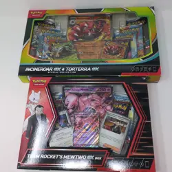 Pokemon TCG Lot Of 2 Boxes: Team Rocket's Mewtwo & Incineroar Torterra. 12 Packs - Image 2