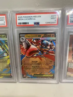 Pokemon TCG Lot Of 5 Mega Evolution PSA Graded Cards Lucario Marshadow etc - Image 3