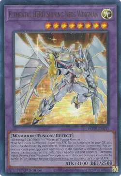 1x Elemental HERO Shining Neos Wingman | POTE-EN041 | UR | 1st Ed | NM | YuGiOh - Image 1