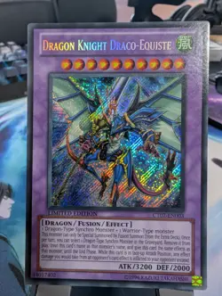 YuGiOh! Dragon Knight Draco-Equiste CT07-EN003 Secret Rare - Image 1