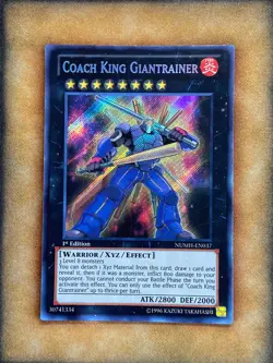 Yugioh Coach King Giantrainer NUMH-EN037 Secret Rare 1st Ed NM - Image 1