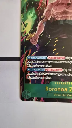 One Piece Wings of the Captain Roronoa Zoro OP06-118 Secret Rare SEC Alt Art ENG - Image 5