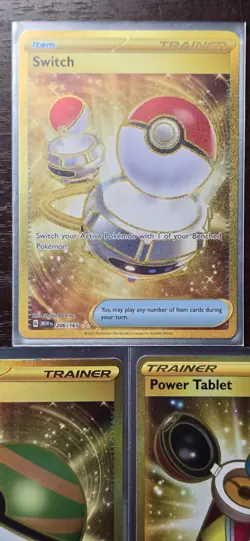 Pokemon Cards Lot (Gold Rare Full Art Trainer Items - Sword And Shield - M/NM) - Image 2