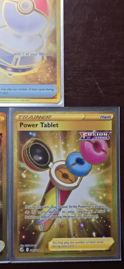 Pokemon Cards Lot (Gold Rare Full Art Trainer Items - Sword And Shield - M/NM) - Image 3