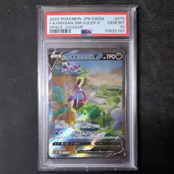 PSA 10 Hisuian Sneasler V 075/067 AR Space Juggler S10P Japanese Pokemon Card - Image 1