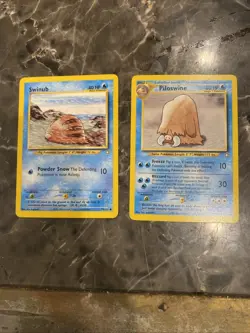 Pokemon TCG Cards Neo Genesis Swinub And Piloswine 79/111 44/111 - Image 1