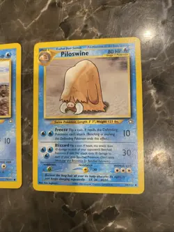 Pokemon TCG Cards Neo Genesis Swinub And Piloswine 79/111 44/111 - Image 2