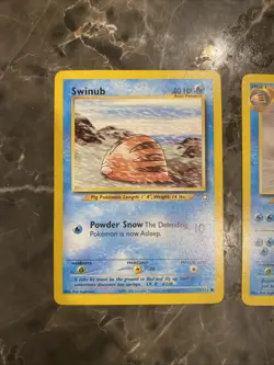 Pokemon TCG Cards Neo Genesis Swinub And Piloswine 79/111 44/111 - Image 3