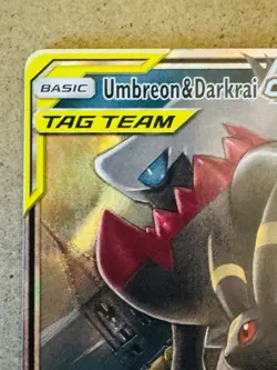 Pokemon TCG UMBREON & DARKRAI GX Holo Card 125/236 Sm-Unified Minds Tag Team EX - Image 3
