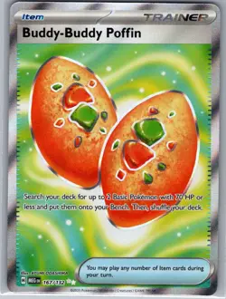 Buddy-Buddy Poffin 167/132 ME01: Mega Evolution - Pokemon Card - NM - Image 1