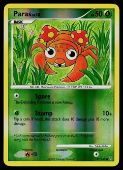 Pokemon Card - Paras Supreme Victors 119/147 Common Reverse Holo - Image 1