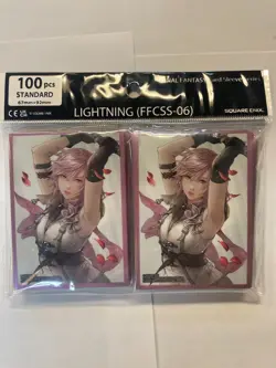 Final Fantasy Lightning Card Sleeves FFCCSS-06 Square Enix 100pcs Standard 67x92 - Image 1