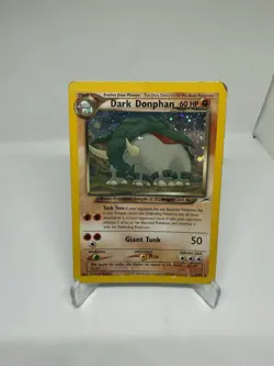 Pokemon Dark Donphan Neo Destiny TCG Holo Rare Card 3/105 - Image 1