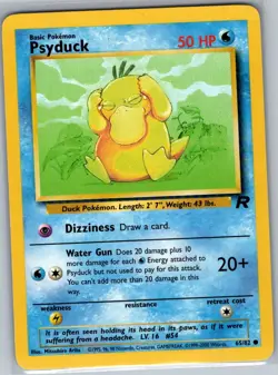 Psyduck 65/82 Non Holo Team Rocket - Pokemon Card - NM - Image 1