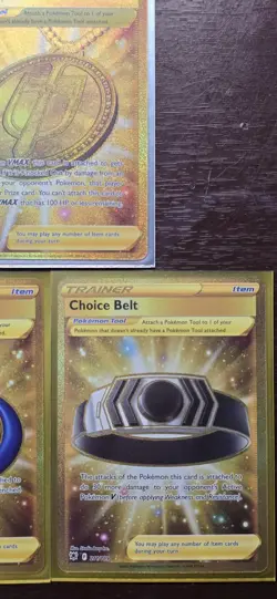 Pokemon Cards Lot (Gold Rare Full Art - Pokemon Tools - Sword & Shield - M/NM) - Image 3