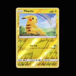 Pokemon TCG Pikachu 28/73 Reverse Holo Shining Legends Card 2017 - Image 1