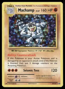 Pokemon Cards Machamp 59/108 Holo Evolutions Holo Rare NM - Image 1