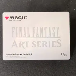 Wizards Barret Wallace Final Fantasy Art Series 8/53 Art Card Regular 2025 - Image 2