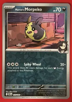 Marnie's Morpeko 137/182 Pokemon Scarlet & Violet: Destined Rivals Reverse Holo - Image 1