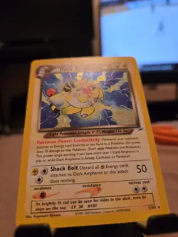 Pokemon TCG - Dark Ampharos - STAR / MON HOLO- Neo Destiny - LP+ Classic - Image 3