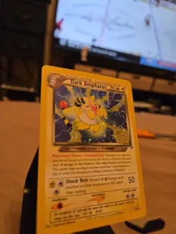 Pokemon TCG - Dark Ampharos - STAR / MON HOLO- Neo Destiny - LP+ Classic - Image 4