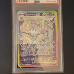 Pokemon TCG Vaporeon ex 149/131 Prismatic Evolutions SIR Holo EX PSA 9 2025 - Image 4