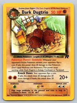 Dark Dugtrio - Team Rocket - Rare - 23/82 - Pokemon - LP Unlimited - Image 2