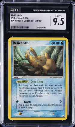 2004 POKEMON EX HIDDEN LEGENDS #24/101 RELICANTH CGC 9.5 - Image 1
