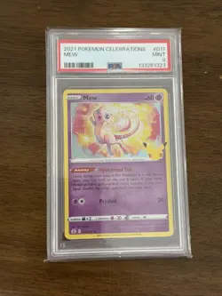 2021 POKEMON CELEBRATIONS #011 MEW PSA 9 - Image 1
