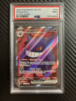 Gengar ex 193/162 Sv05: Temporal Forces Pokemon PSA 9 - Image 1