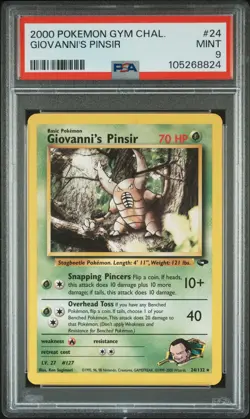2000 POKEMON GYM CHALLENGE #24 GIOVANNI'S PINSIR PSA 9 - Image 1
