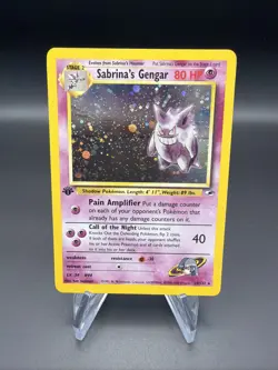 Sabrina's Gengar - 1st Edition - Holo - 14/132 Gym Heroes - Pokemon TCG - 2000 - Image 1