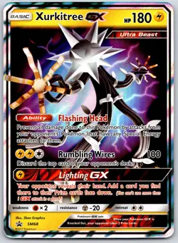 POKEMON SM BLACK STAR PROMOS XURKITREE GX SM68 PROMO HOLO NM - Image 1