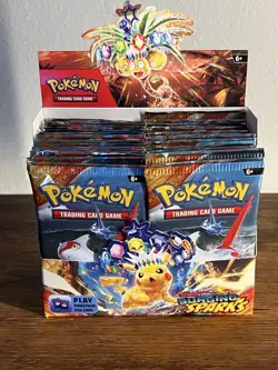 Pokemon TCG Surging Sparks Booster Box - OPEN BOX - 36 packs Total - Image 1